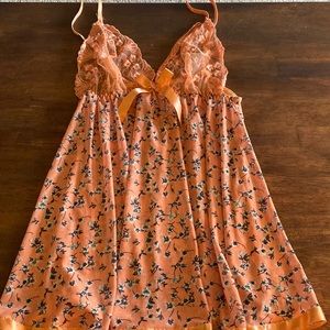 Peach Babydoll Dress